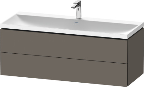 Mineral cast washbasin c-shaped with vanity wall mounted, LC6953O90900000