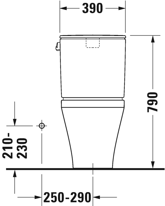 مرحاض قطعتين, 216001