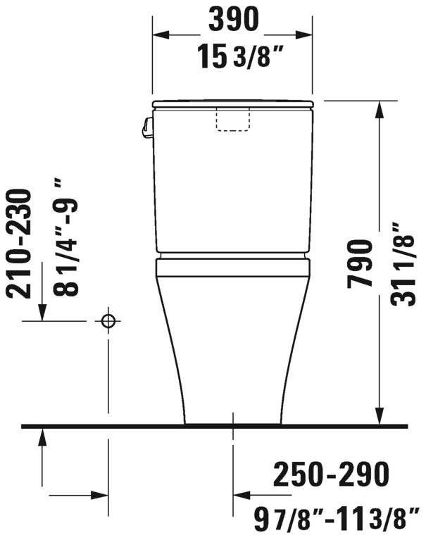 Two-Piece toilet, 203501