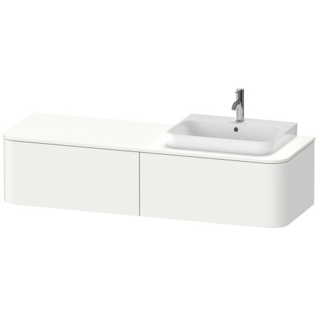 Vanit unit for console wall-mounted, HP4944R8484 for above counter basin Happy D.2 Plus