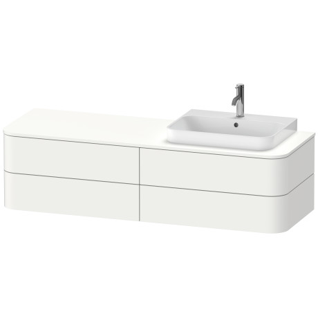 Vanit unit for console wall-mounted, HP4973R8484 for above counter basin Happy D.2 Plus