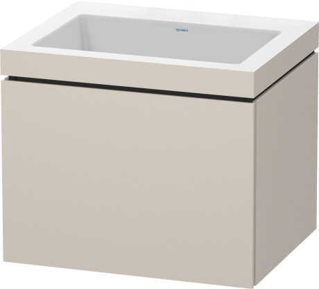 Furniture washbasin c-bonded with vanity wall mounted, LC6916N8383 furniture washbasin Vero Air included