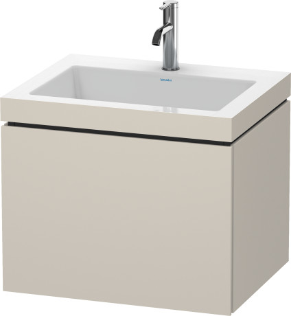 Furniture washbasin c-bonded with vanity wall mounted, LC6916O8383 furniture washbasin Vero Air included