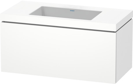 Furniture washbasin c-bonded with vanity wall mounted, LC6918N8484 furniture washbasin Vero Air included