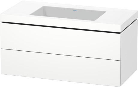 Furniture washbasin c-bonded with vanity wall mounted, LC6928N8484 furniture washbasin Vero Air included