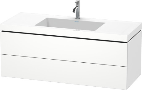 Furniture washbasin c-bonded with vanity wall mounted, LC6929O8484 furniture washbasin Vero Air included