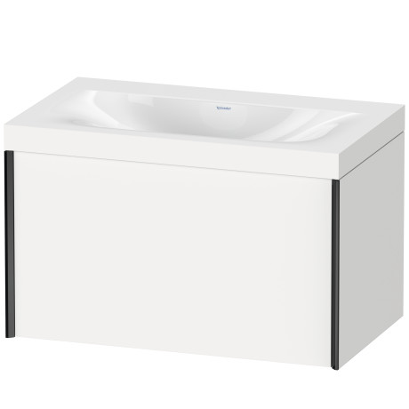 Furniture washbasin c-bonded with vanity wall mounted, XV4610NB284C
