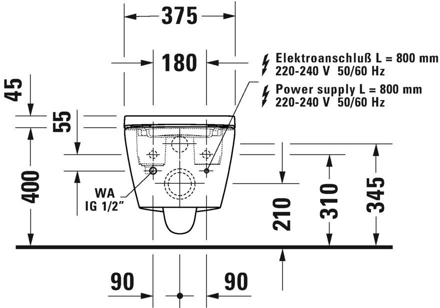 SensoWash® D-Neo Compact Dusch-WC, 654000