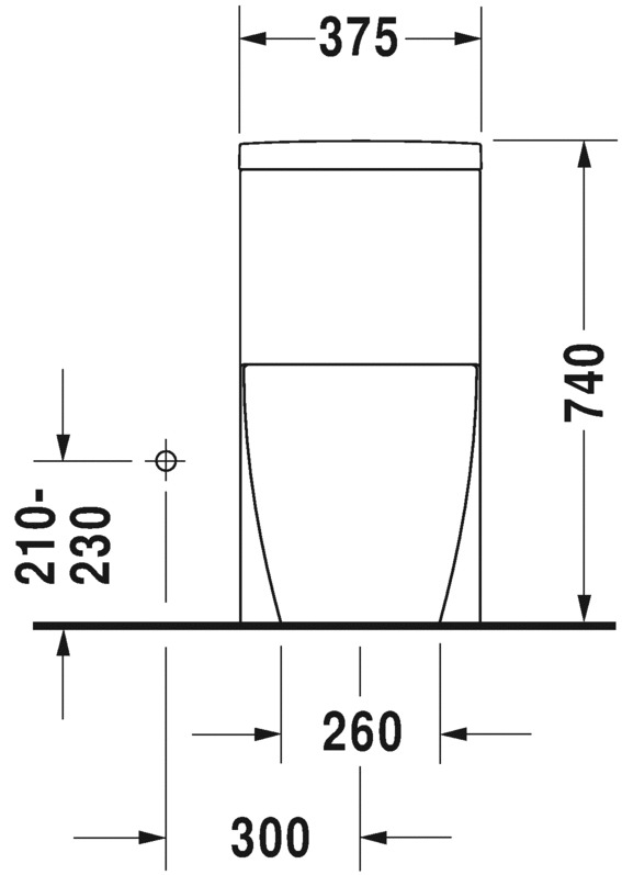 مرحاض قطعة واحدة, 213301