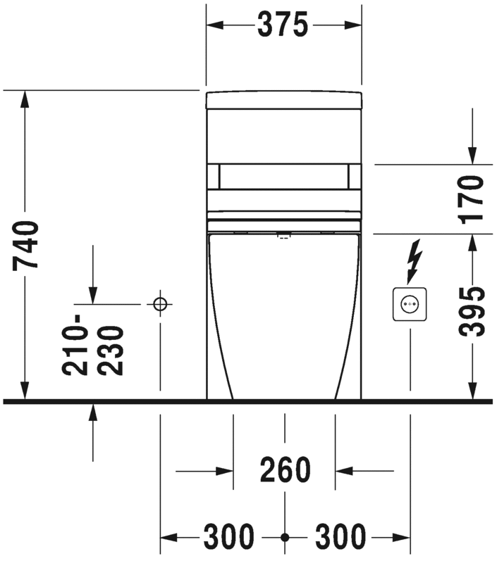 مرحاض قطعة واحدة, 213301