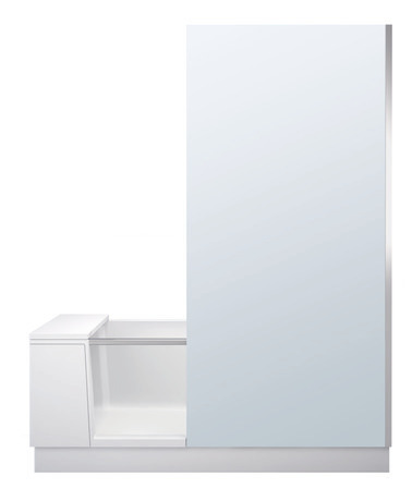 Bañera con puerta, 700455000000000 Cristal transparente