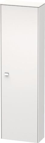 Tall cabinet, BR1321R1022 Hinge position: Right, White High Gloss, Decor, Handle Chrome