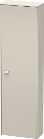 Tall cabinet, BR1321R9191 Hinge position: Right, taupe Matt, Decor, Handle taupe