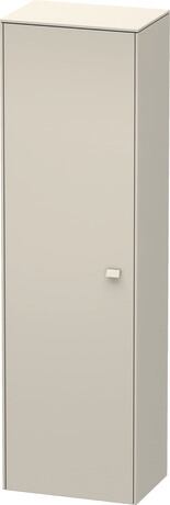 Tall cabinet, BR1331L9191 Hinge position: Left, taupe Matt, Decor, Handle taupe