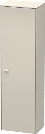 Tall cabinet, BR1331R9191 Hinge position: Right, taupe Matt, Decor, Handle taupe