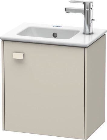Vanity unit wall-mounted, BR4000R9191 taupe Matt, Decor, Handle taupe