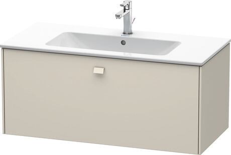 Vanity unit wall-mounted, BR400309191 taupe Matt, Decor, Handle taupe