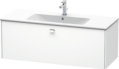 Vanity unit wall-mounted, BR400401018 White Matt, Decor, Handle Chrome