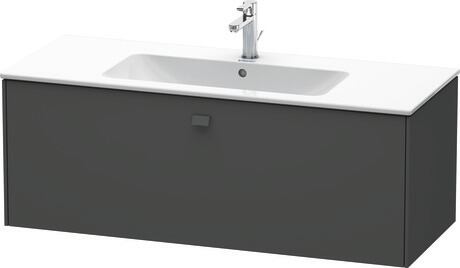 Vanity unit wall-mounted, BR400404949 Graphite Matt, Decor, Handle Graphite