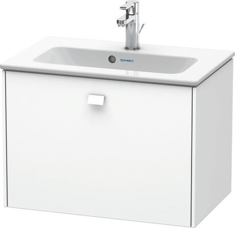 ארון אמבטיה תלוי על הקיר, BR401001818 לבן מאט, עיצוב, ידית לבן