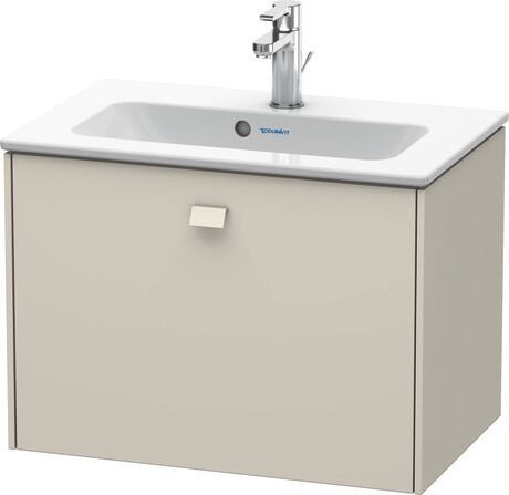 Vanity unit wall-mounted, BR401009191 taupe Matt, Decor, Handle taupe