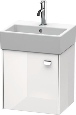Vanity unit wall-mounted, BR4050L1022 White High Gloss, Decor, Handle Chrome
