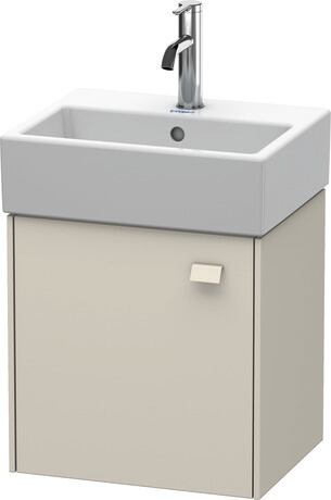 Vanity unit wall-mounted, BR4050L9191 taupe Matt, Decor, Handle taupe