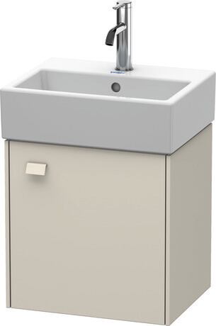 Vanity unit wall-mounted, BR4050R9191 taupe Matt, Decor, Handle taupe