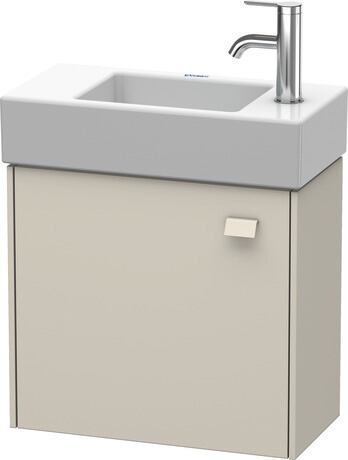 Vanity unit wall-mounted, BR4051L9191 taupe Matt, Decor, Handle taupe