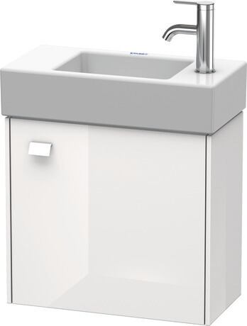 Vanity unit wall-mounted, BR4051R2222 White High Gloss, Decor, Handle White