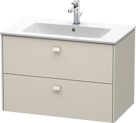 Vanity unit wall-mounted, BR410209191 taupe Matt, Decor, Handle taupe