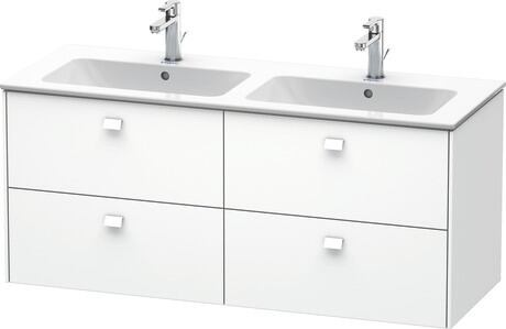Vanity unit wall-mounted, BR410601818 White Matt, Decor, Handle White