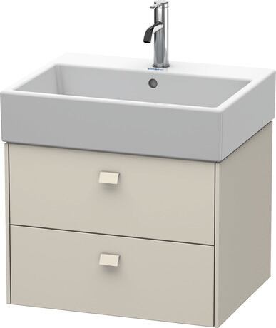 Vanity unit wall-mounted, BR415309191 taupe Matt, Decor, Handle taupe