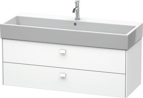 Vanity unit wall-mounted, BR415701818 White Matt, Decor, Handle White