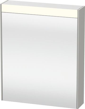 Mirror cabinet, BR7101L07070000 Concrete grey, Hinge position: Left, Socket: Integrated, Number of sockets: 1, plug socket type: F, Energy class D