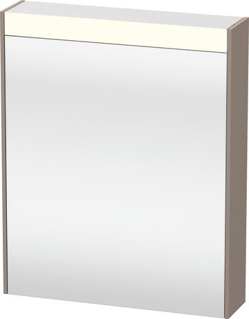Mirror cabinet, BR7101R43430000 Basalte, Hinge position: Right, Socket: Integrated, Number of sockets: 1, plug socket type: F, Energy class D