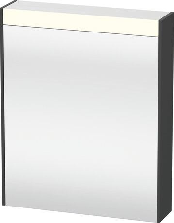 Mirror cabinet, BR7101R49490000 Graphite, Hinge position: Right, Socket: Integrated, Number of sockets: 1, plug socket type: F, Energy class D