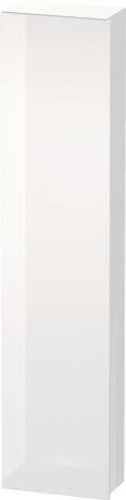 Tall cabinet, DS1228L2222 Hinge position: Left, White High Gloss, Decor