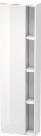 Tall cabinet, DS1248L2222 Hinge position: Left, White High Gloss, Decor