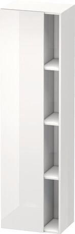 Tall cabinet, DS1249L2222 Hinge position: Left, White High Gloss, Decor