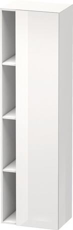 Tall cabinet, DS1249R2222 Hinge position: Right, White High Gloss, Decor