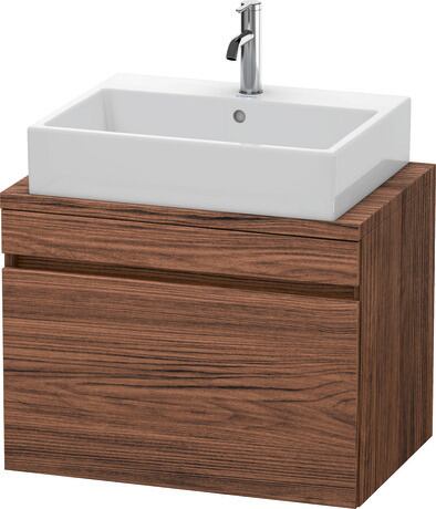 挂壁式浴柜台面, DS530102121 深胡桃木色 哑光, 饰面