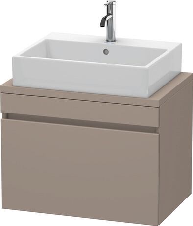 Meuble sous lavabo suspendu pour plan de toilette, DS530104343 Basalte mat, Décor