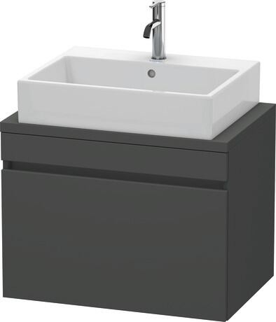 Meuble sous lavabo suspendu pour plan de toilette, DS530104949 Graphite mat, Décor