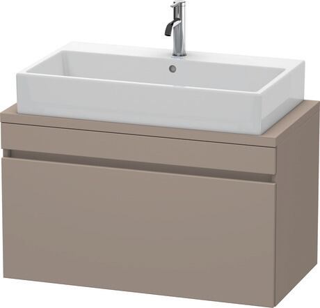 Meuble sous lavabo suspendu pour plan de toilette, DS530304343 Basalte mat, Décor
