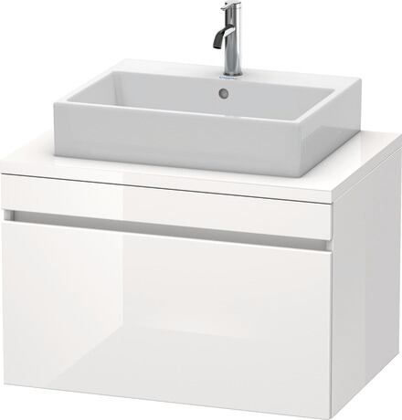 Console vanity unit wall-mounted, DS531202222 White High Gloss, Decor