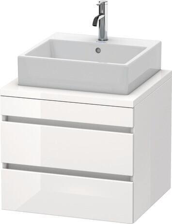 Console vanity unit wall-mounted, DS531502222 White High Gloss, Decor