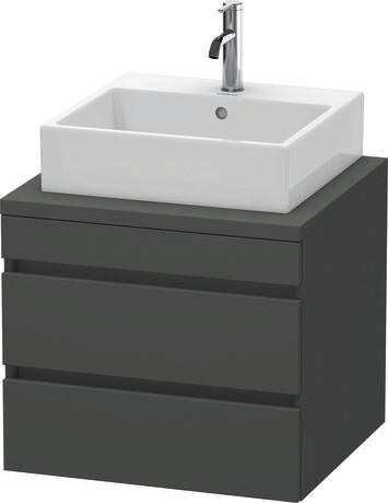 Console vanity unit wall-mounted, DS531504949 Graphite Matt, Decor