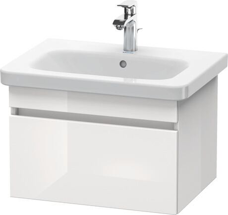 Vanity unit wall-mounted, DS638002222 White High Gloss, Decor