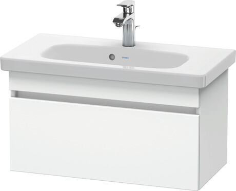 Meuble sous lavabo suspendu, DS639901818 Blanc mat, Décor